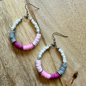 WINTER PINKS OMBRE LOUISE EARRING