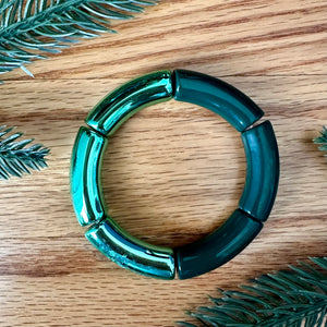 METALLIC LIGHT EMERALD + PINE DOLLY | wi