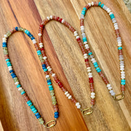 AUTUMN + SPRING SUNI BEADED NECKLACES